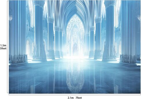 Fairytale Storybook Princess Castle Dreamy Night Party Backdrop Large Banner Decoration Dessert Table Photography Background Photobooth Prop 7x5 feet in Saudi Arabia