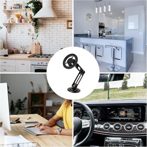 Magnet Phone Holder for Car, 360° Rotation Pro Phone Mount Car Magnetic Practical Car Phone Holder Mount with Metal Ring Phone Holder Accessory for Car Dashboard Air Vent in Saudi Arabia