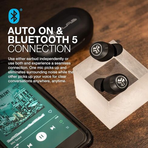 JLab JBuds Air ANC True Wireless Bluetooth Earbuds | Black | Active Noise Canceling | Low Latency Movie Mode | Dual Connect | IP55 Sweat Resistance | Custom 3 EQ Sound Settings (Renewed) in Saudi Arabia