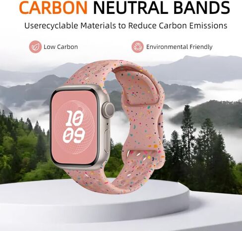 سوار رياضي متوافق مع سوار ساعة Apple 38 مم 40 مم 41 مم 42 مم 44 مم 45 مم 49 مم، استبدال حزام سيليكون ناعم لطيف لسلسلة iWatch 9 8 7 6 5 4 3 2 1 Ultra SE in Kuwait