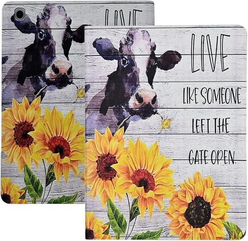 Case for iPad 9th / 8th / 7th Generation (2021/2020/2019) 10.2 Inch, PU Leather Slim Folding Stand Shell Protective TPU Cover with Auto Wake/Sleep, Sunflower African American Women in Saudi Arabia