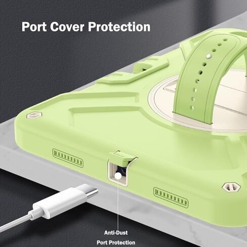 Callyue for iPad 10th Generation Case, iPad 10th Gen 2022 10.9 inch Case, iPad Tablet Protective Cover, Heavy Duty Shockproof, Swivel Stand, Pencil Holder, Green in Kuwait