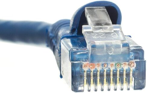 GOWOS Cat6 Ethernet Cable (10 FT - Blue) 24AWG Network Cable with Gold Plated RJ45 Snagless/Molded/Booted Connector - 10 Gigabit/Sec High Speed LAN Internet/Patch Cable - 550MHz in Saudi Arabia