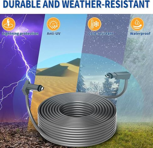 Starlink Extension Cable,Waterproof Starlink Replacement Cable for Starlink Rectangular Satellite V2 Starlink Router (150FT) in Saudi Arabia