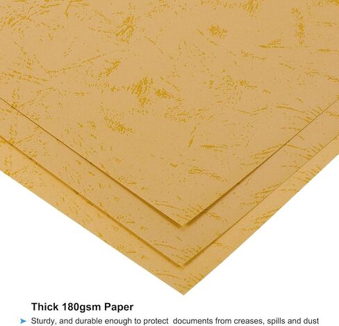 PATIKIL 12Mil Paper Binding Presentation Covers for A4 and Letter Size(8.5x11Inches) Paper, 100Pcs 180gsm Textured Bookbinding Paper for Business and Report, Sky Blue in Kuwait