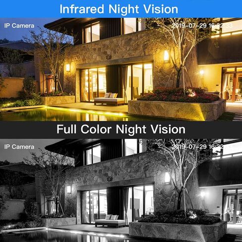 كاميرا مراقبة EVERSECU خارجية PTZ، 5.0 ميجابكسل منزلية 2.4 جيجا هرتز واي فاي IP كاميرا مراقبة، اتجاهين للكشف عن الحركة الصوتية للرؤية الليلية كاميرا CCTV خارجية تدعم بطاقة SD والتخزين السحابي in Kuwait