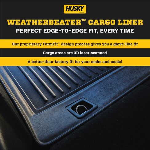 Husky Liners - Weatherbeater Floor Mats | Fits 2019 - 2024 Toyota RAV4 | Front & 2nd Row, 3 pcs. | Black - 95501 in Saudi Arabia