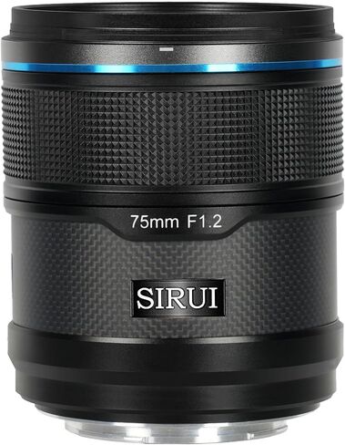 Sirui Sniper 75mm F1.2 APSC Auto-Focus Lens (E Mount, Black, Carbon Fiber) (75AS12E-B) in Saudi Arabia