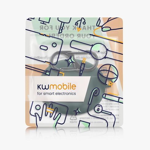 kwmobile Case Compatible with Xiaomi Redmi Buds 4 Active Case - Silicone Cover Holder for Earbuds - Black in Saudi Arabia