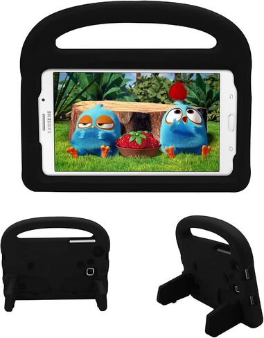 Kids Case for Samsung Galaxy Tab A 8.0 Tablet SM-T380/T385/T387 (2018/2017), Galaxy Tab E 8.0 SM-T375/T377/T378, Tab 4 8.0 2014 SM-T330/T331/T335 Stand EVA Shockproof Handle Cover, Blue in Kuwait