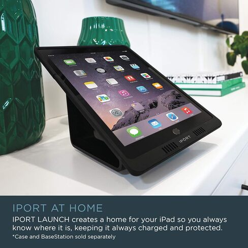 حافظة IPORT LAUNCH (LaunchPort) - حافظة iPad للشحن اللاسلكي - متوافقة مع iPad 10.2 الجيل التاسع وiPad 10.2 الجيل الثامن - أبيض in Kuwait