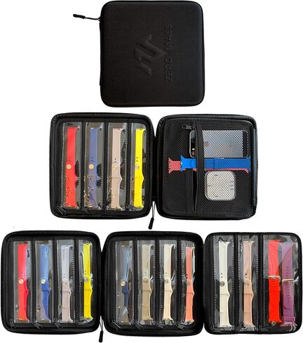 Zero Mass Smart Watch Bands Travel Case/Folder, Compatible with Apple Watch Bands, Stores 8-16+ in Saudi Arabia