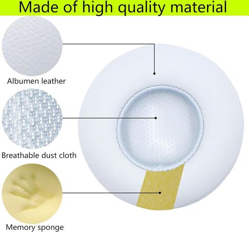 E45BT Ear Pads Replacement Type Ear Pads Repair Accessories Ear Pads Compatible with JBL E35 E45bt E45 Wireless Earphones (White) in Saudi Arabia