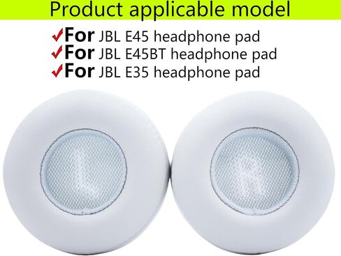 E45BT Ear Pads Replacement Type Ear Pads Repair Accessories Ear Pads Compatible with JBL E35 E45bt E45 Wireless Earphones (White) in Saudi Arabia