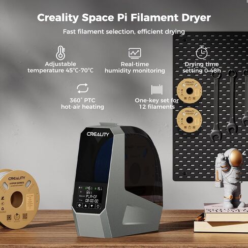 2023 Creality Official Filament Dryer Box 2.0 for 3D Printer Filament, Upgrade Temperature Adjustable and 24 Hours Timer Function Filament Storage Dehydrator for PLA PETG ABS Nylon PA Filament in Saudi Arabia