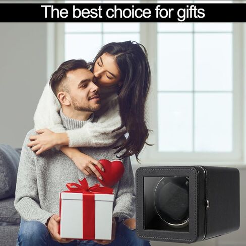 ملفاف ساعة أوتوماتيكي من كالاوين، ملفاف ساعة جلدي فردي مع محرك ياباني هادئ، 4 أوضاع دوران مع ضوء LED هدية باللون الأخضر in Kuwait