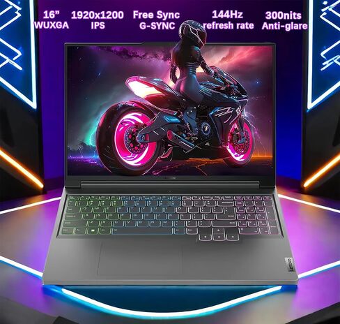 Lenovo 2023 Portable Legion Slim 5 Gaming Laptop, AMD Ryzen 5 7640HS, NVIDIA GeForce RTX 4060(TGP 140W), 16" WUXGA (1920 x 1200) Screen, Win 11 Home, with HDMI Cable (32GB RAM | 2TB PCIe SSD), Gray in Saudi Arabia