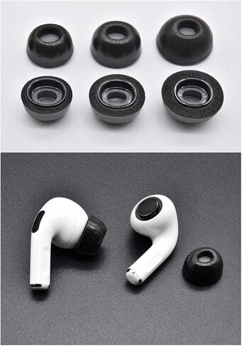 Zotech Replacement 3 Pairs Memory Foam Ear Tips for Apple Airpods Pro (S/M/L) in Saudi Arabia