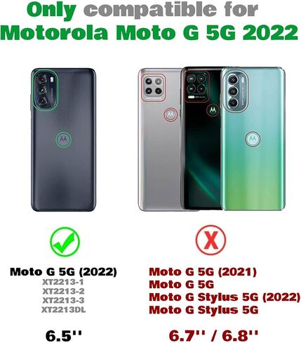 BNIUT for Motorola Moto G 5G 2022 Case: Dual Layer Shockproof Heavy Duty Protection | Military Grade Drop Proof Protective Phone Cases | Hybrid Hard Shell with Sturdy Durable Texture - Black in Saudi Arabia