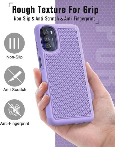 BNIUT for Motorola Moto G 5G 2022 Case: Dual Layer Shockproof Heavy Duty Protection | Military Grade Drop Proof Protective Phone Cases | Hybrid Hard Shell with Sturdy Durable Texture - Black in Saudi Arabia