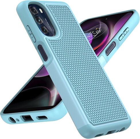 BNIUT for Motorola Moto G 5G 2022 Case: Dual Layer Shockproof Heavy Duty Protection | Military Grade Drop Proof Protective Phone Cases | Hybrid Hard Shell with Sturdy Durable Texture - Black in Saudi Arabia