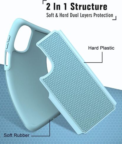 BNIUT for Motorola Moto G 5G 2022 Case: Dual Layer Shockproof Heavy Duty Protection | Military Grade Drop Proof Protective Phone Cases | Hybrid Hard Shell with Sturdy Durable Texture - Black in Saudi Arabia
