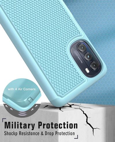 BNIUT for Motorola Moto G 5G 2022 Case: Dual Layer Shockproof Heavy Duty Protection | Military Grade Drop Proof Protective Phone Cases | Hybrid Hard Shell with Sturdy Durable Texture - Black in Saudi Arabia