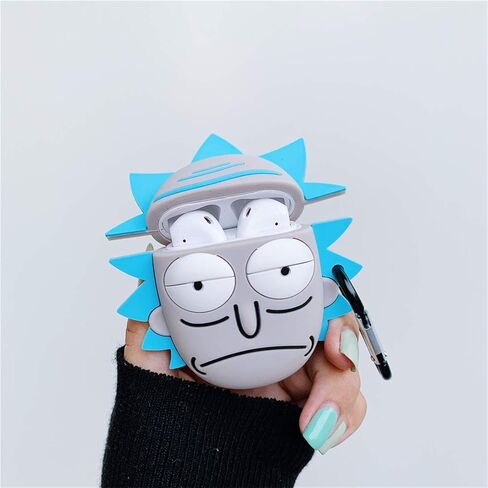 حالة الكرتون Lupct لAirPod 2nd 1st حالات الغلاف لطيف مضحك الأزياء تصميم رائع للبنين في سن المراهقة الفتيات جرلي الاطفال متعة شخصية فريدة من نوعها 3D أنيمي Kawaii جميلة لAirPods 2 الهواء القرون 1 (Ruike) in Kuwait