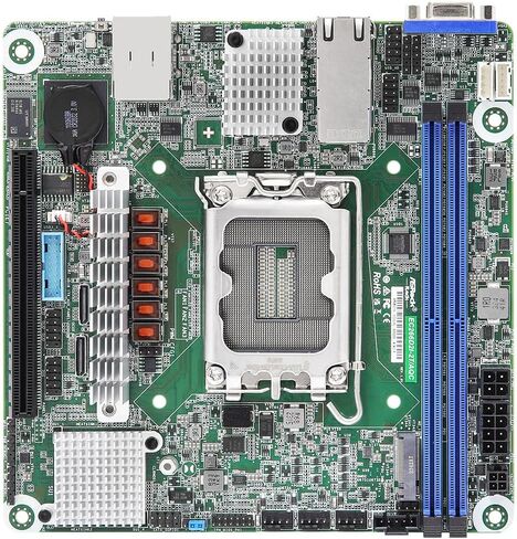 اللوحة الأم للخادم EC266D2I-2T/AQC Mini-ITX 2X 10GLan مقبس واحد V1 (LGA 1700) سلسلة Intel Xeon E-2400 in Saudi Arabia