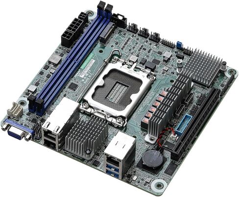 اللوحة الأم للخادم EC266D2I-2T/AQC Mini-ITX 2X 10GLan مقبس واحد V1 (LGA 1700) سلسلة Intel Xeon E-2400 in Saudi Arabia