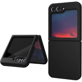 حافظة E Segoi مصممة لهاتف Galaxy Z Flip 5، حافظة مطاطية من جل السيليكون السائل مقاومة للصدمات وبطانة قماش ناعمة من الألياف الدقيقة متوافقة مع هاتف Galaxy Z Flip 5 5G (Matcha)