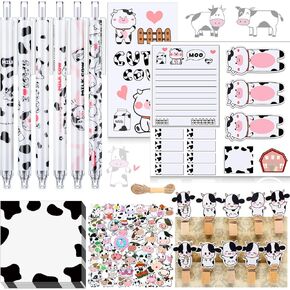 Crtiin 69 Pcs Cute Frogs Sticky Notes Set Cartoon Frog Pen Frog Stickers Paperclip Sticky Memos Notes Frogs Stationery Set for School Office Party Favors