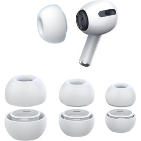 Silicon Replacement Premium Ear Tips for Airpod Pro/Pro 2, Soft Wireless Earbuds,Ultra-Comfort,Anti-Slip Eartips,Noise Reduction,Fit in The Charging Case,Mixed Sizes(S/M/L) 【3-Pairs 】
