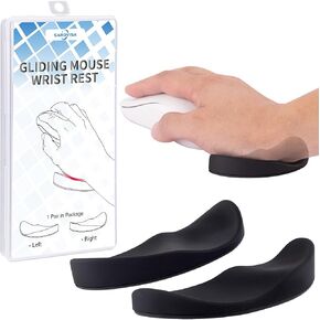 2pcs Gliding Wrist Rest, Ergonomic Wrist Rest for Mouse, Gliding Palm Rest for Right and Left, Effectively Relieve Hand Fatigue and Stress on Hand Work, for Office Work, Competitive Gaming, Coding
