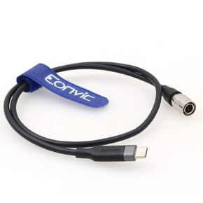 Eonvic 12V 3A PD USB Type C to Hirose 4 Pin Male Power Cable for Zoom F4 F8 Sound Device Recorder