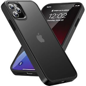 for iPhone 11 Pro Phone Case, Shockproof for Phone 11 Pro Case, Military Grade Drop Protection, Protective Hard Back Slim Translucent Case for iPhone 11 Pro 5.8'', Frosted Black