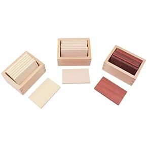 Adena Montessori Baric Tablets with Box Montessori Homeschooling Sensorial Materials for Toddlers