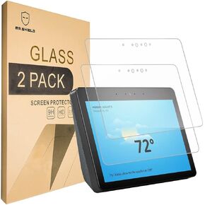 Mr.Shield [2-PACK] Designed For All-new Echo Show (2nd Gen) 2nd Generation [Tempered Glass] Screen Protector [0.3mm Ultra Thin 9H Hardness 2.5D Round Edge]