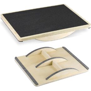 Wood Wobble Exercise Balance Board