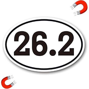 ملصق مغناطيسي Magnet Me Up 26.2 Marathon Pink Magnet، 4x6 بوصة، مغناطيس سيارات عالي التحمل لشاحنة السيارة الدفع الرباعي، أي سطح مغناطيسي