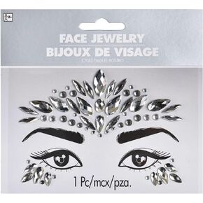 amscan Rainbow Sparkle & Shine Face Jewelry - 1.5" x 4.5" | 1 Pc. in Kuwait