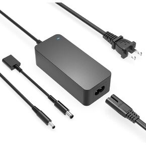 Charger for Dell Laptop Charger, Round Connectors, 65W, 45W, (with UL Safety Certification)