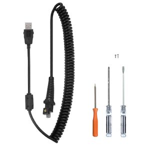 Compatible Nuance® Dragon PowerMic III Microphone 9' Straight Cable - Easy Install