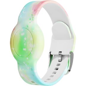 حامل AirTag، سلسلة مفاتيح Airtag، حافظة بطاقة هوائية مع تغطية كاملة من السيليكون الناعم ضد فقدان ملحقات سوار معصم Airtag المخفية in Kuwait