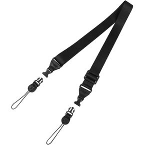 SUPFIVES Adjustable Shoulder Strap Multifunctional Neck Strap Replacement for iPad Case Tablet Case Shoulder Messenger Bags Luggage Nylon Black 35.4"-61"