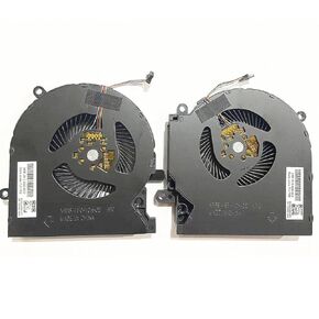 Fleshy Leaf New CPU+GPU Cooling Fan Replacement for HP Omen 15-EN 15-EK 15-EK0023DX 15-EK0020CA 15-EK0013DX 15-EK0008CA TPN-Q236 TPN-Q238 ND8CC02-19J23 M04215-001 ND8CC02-19J22 M04216-001 12V