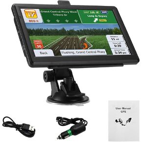 نظام ملاحة GPS للسيارة، أحدث خريطة 7 بوصة تعمل باللمس للسيارة GPS 256 ميجابايت 8 جيجابايت، توجيه صوتي ذكي لاتجاه الانعطاف، يدعم لغات متعددة، تحذير من الضوء الأحمر والسرعة، ملحقات السيارة in Kuwait