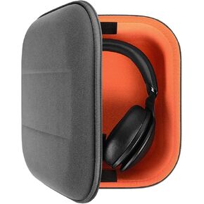 Geekria Shield Headphones Case Compatible with Audio-Technica ATH-M50X, ATH-GDL3 Case, Replacement Hard Shell Travel Carrying Bag with with Cable Storage (Microfiber Grey)