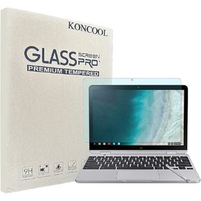 حزمة واحدة من واقي الشاشة Samsung Chromebook Plus V2 2 في 1 مقاس 12.2 بوصة، صلابة 9H مقاومة للخدش وسهلة التركيب