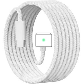 140W USB C to Magnetic 3 Cable (Black Nylon Braided 2m), Compatible for MacBook Air 2023/2022(M2),MacBook Pro 2023(M3,M2,14-16 inch),MacBook Pro Charger Cord (M1)